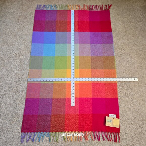 NWT Lambswool Baby Wrap/Scarf/Lap Blanket Herringbone AVOCA Ireland - Picture 3 of 12